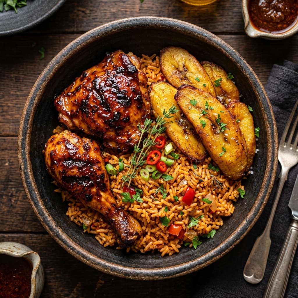 Jollof Rice & Grilled Chicken